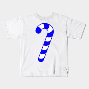 NAVY BLUE CANDY CANE - CUTE CHRISTMAS DESIGN Kids T-Shirt